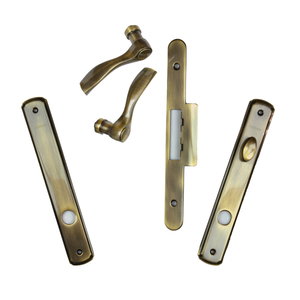 Newbury® Double Door Interior Trim Set in Antique Brass